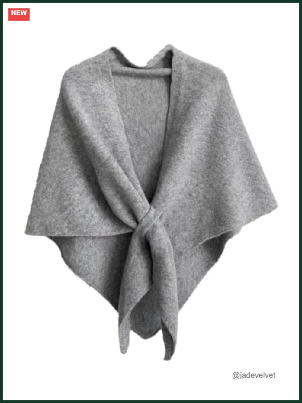 Knitted Knotted Shawl Wrap for Women, Open Front Pashmina Scarf Shoulder Cape,